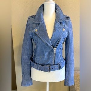 Blank NYC Suede Moto Jacket Hydrangea Size: XS
